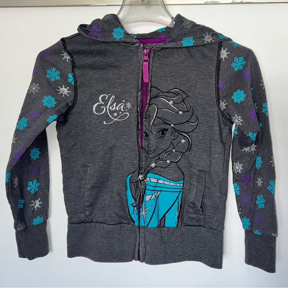 Disney’s Frozen Elsa zip up hoodie - EUC